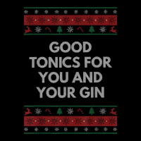 Good Tonics For You And Your Gin Christmas Drinking Xmas T Shirt Cropped Hoodie | Artistshot