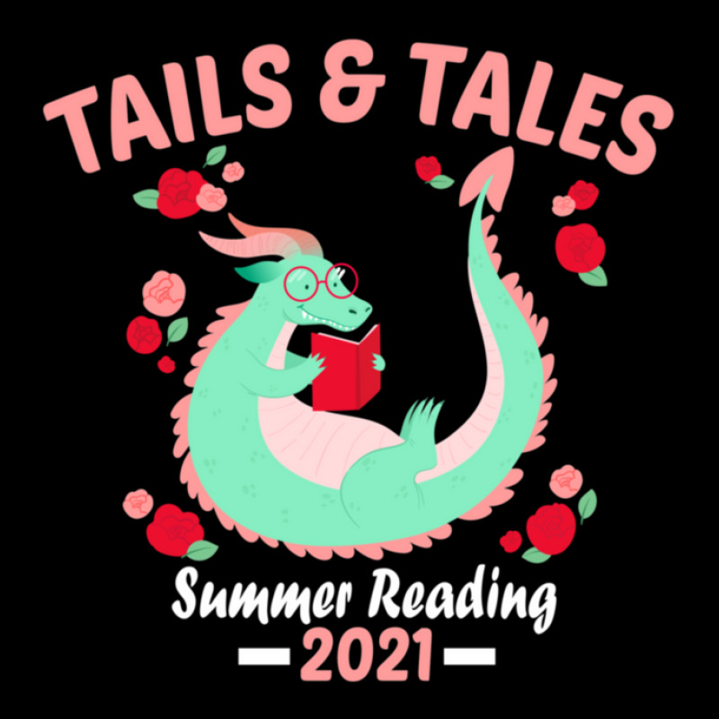 Tails And Tales Summer Reading 2021 Library Dragon 1 V-Neck Tee by JudithPlagmann | Artistshot