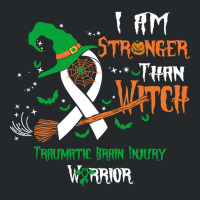 Hot Trend Traumatic Brain Injury Awareness I Am Stronger Than Witch Crewneck Sweatshirt | Artistshot