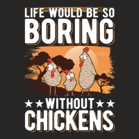 Trending Chickens Gift Farmer Chicken Coop-0ohqx Ladies Fitted T-shirt | Artistshot