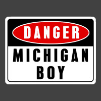 Limited Edition Danger! Michigan Boy Vintage T-shirt | Artistshot