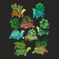 Limited Edition Turtle Plants Ladies Fitted T-shirt | Artistshot