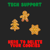 Here To Delete Your Cookies, Funny Tech Support Christmas T Shirt 3/4 Sleeve Shirt | Artistshot