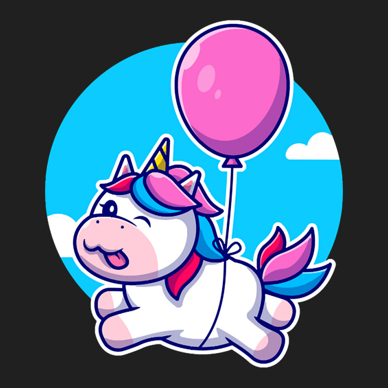 Limited Edition Cute Unicorn Floating With Balloon Cartoon Drawstring Bags | Artistshot