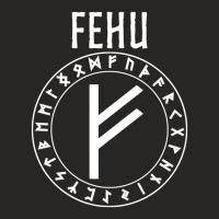 Trending Fehu Norse Rune Of Wealth And Prosperity Ladies Fitted T-shirt | Artistshot