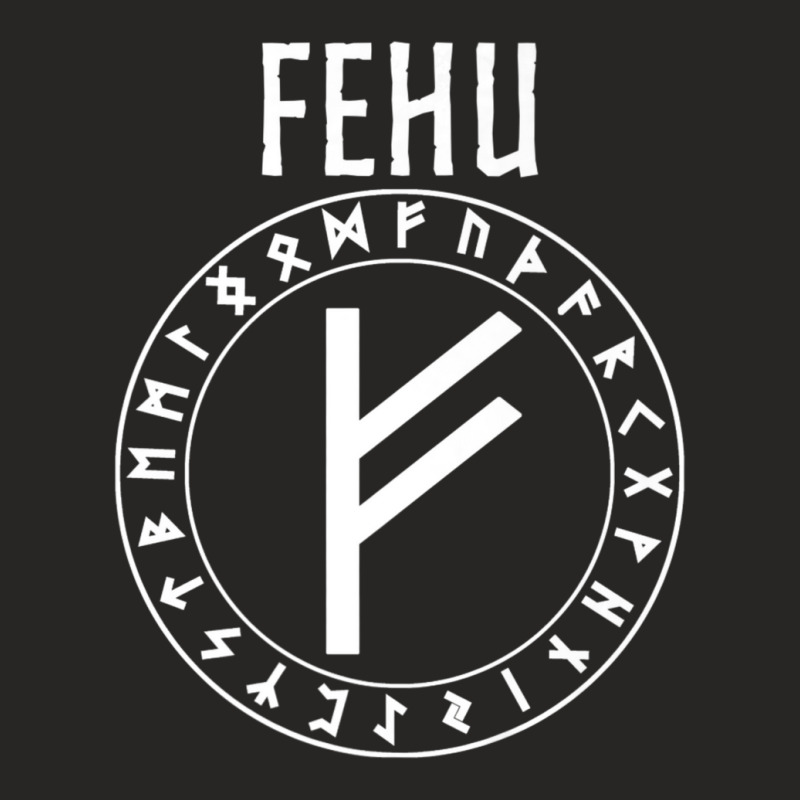 Trending Fehu Norse Rune Of Wealth And Prosperity Ladies Fitted T-Shirt by Sizemore Adame | Artistshot