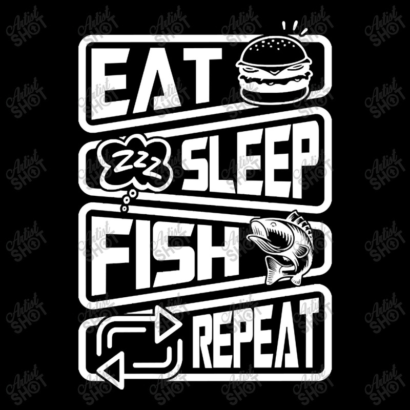 Limited Edition Eat Sleep Fish Repeat Pocket T-Shirt by Rios Arevalo | Artistshot