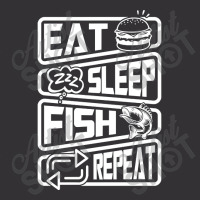 Limited Edition Eat Sleep Fish Repeat Vintage Hoodie And Short Set | Artistshot