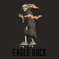 Trending Eagle Rock Los Angeles California, Skeleton On A Skateboard S Ladies Fitted T-shirt | Artistshot