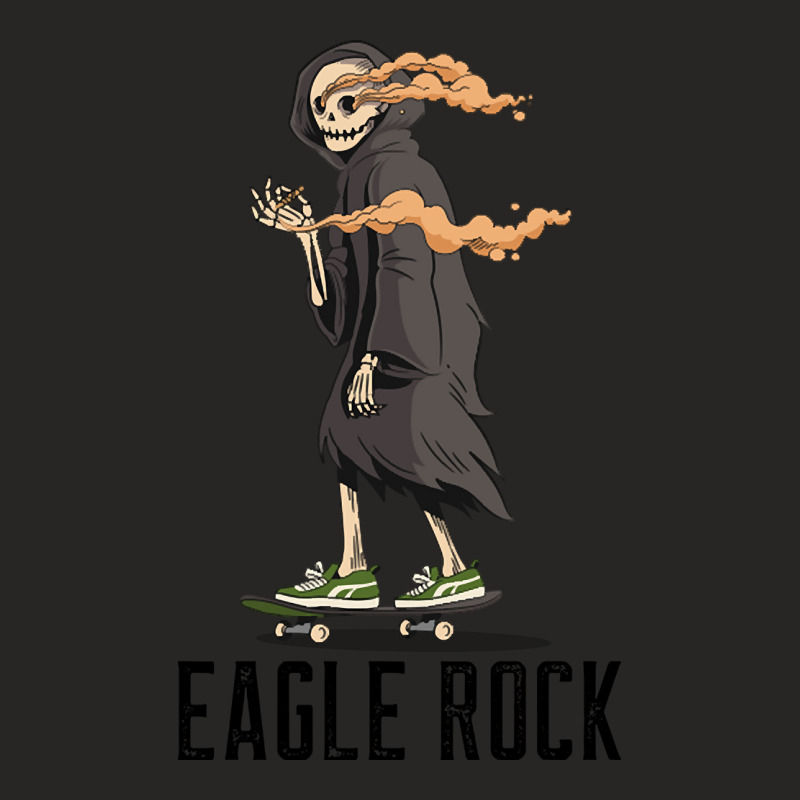 Trending Eagle Rock Los Angeles California, Skeleton On A Skateboard S Ladies Fitted T-Shirt by Crews Micki | Artistshot