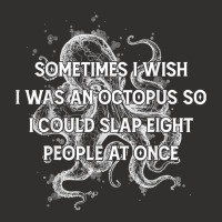 I Wish I Could Slap 8 People At Once Funny Sarcatic Octopus T Shirt Champion Hoodie | Artistshot