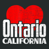 I Love Ontario California Retro Big Heart Ontario Vacation T Shirt Women's Triblend Scoop T-shirt | Artistshot