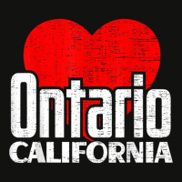 I Love Ontario California Retro Big Heart Ontario Vacation T Shirt Scorecard Crop Tee | Artistshot