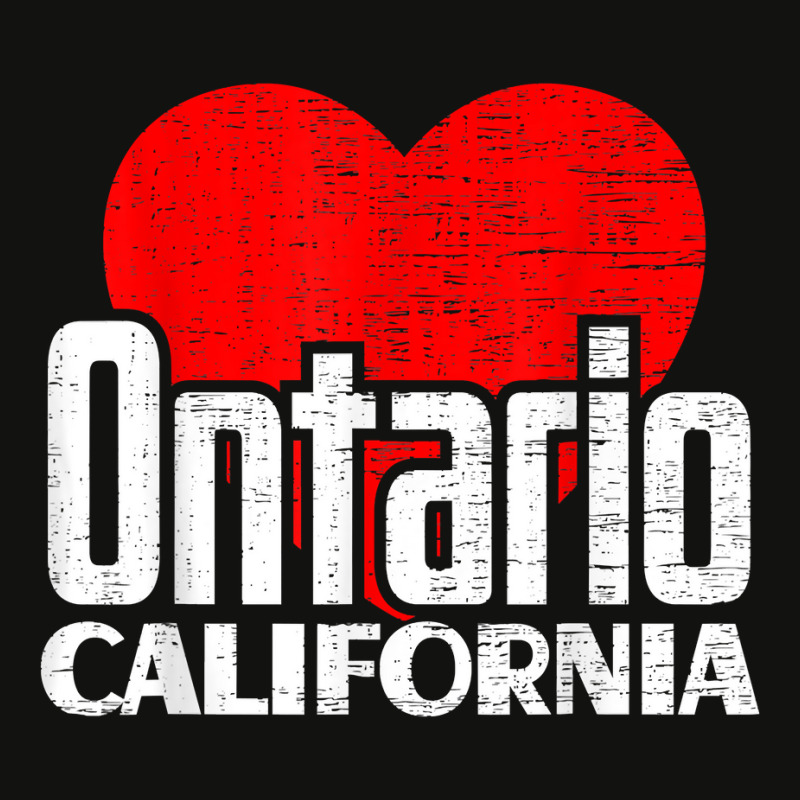 I Love Ontario California Retro Big Heart Ontario Vacation T Shirt Scorecard Crop Tee by nilda1pr4klauer | Artistshot