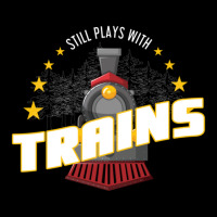 Still Plays With Trains V-neck Tee | Artistshot