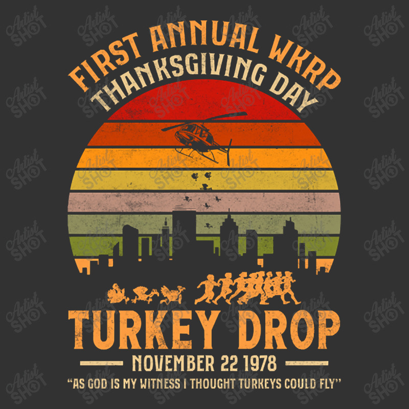 Hot Trend First Annual Wkrp Thanksgiving Day Turkey Drop-r3rwo Baby Bodysuit | Artistshot