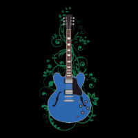 Blue Semihollow Electric Guitar Flowering Vines Unisex Jogger | Artistshot