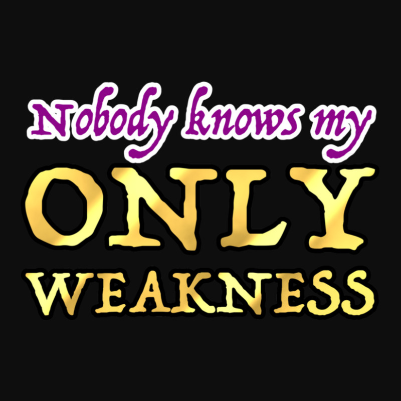 Nobody Knows My Only Weakness Crop Top by NATASHABARLOW | Artistshot