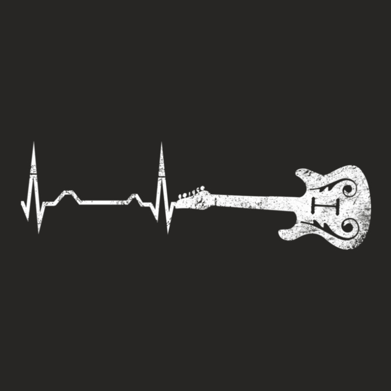 Bass Guitar Player Heartbeat Musical Instruments Ladies Fitted T-Shirt by EzequielVera | Artistshot