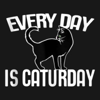 Every Day Is Caturday Black Cat Art Cat People Tank Top Flannel Shirt | Artistshot