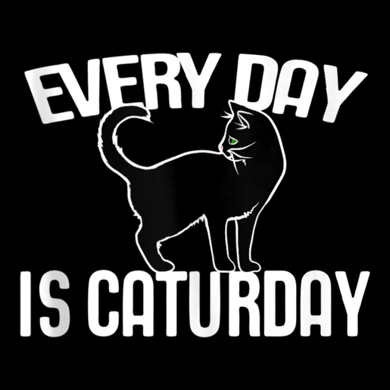 Every Day Is Caturday Black Cat Art Cat People Tank Top Men's Long Sleeve Pajama Set by catotdmontis | Artistshot