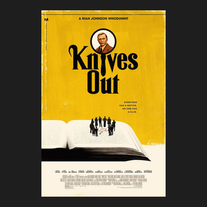 Knives Out Film Movie Poster Classic T-shirt by adamaruse | Artistshot