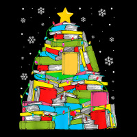 Library Christmas Tree Librarian X Mas Lights Book Lover T Shirt V-neck Tee | Artistshot