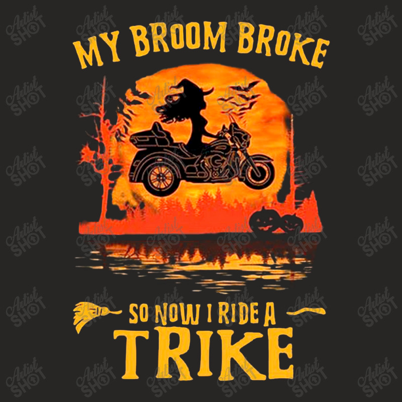 Rider Halloween Biker Ladies Fitted T-Shirt by rosshugofield | Artistshot