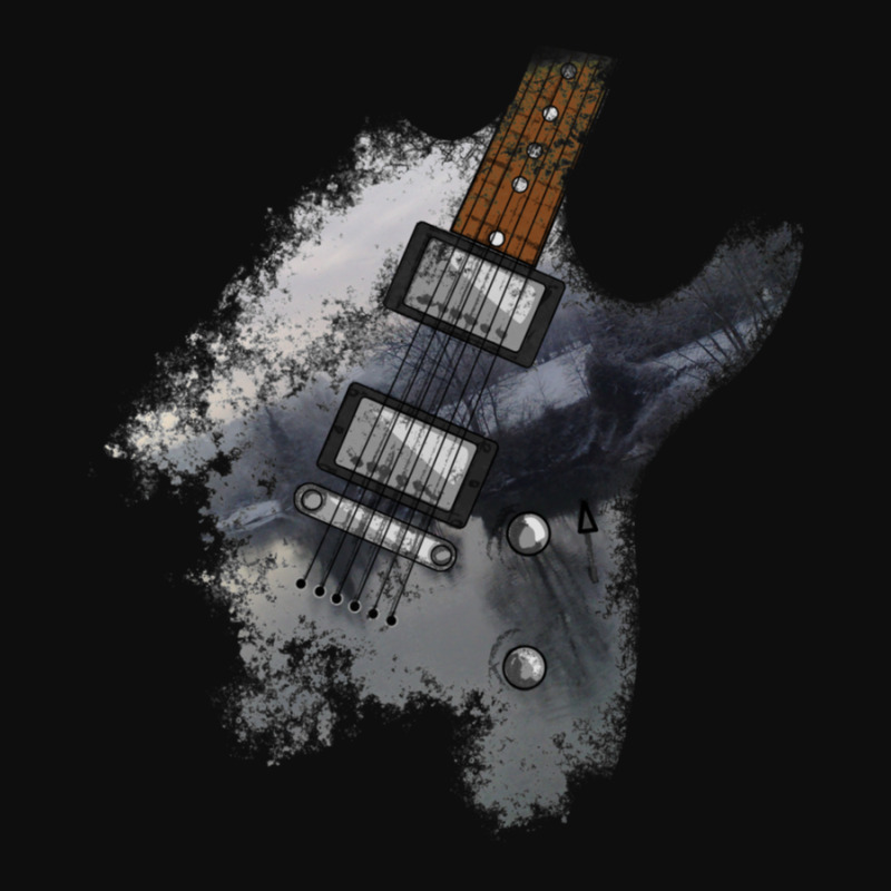 Electric Guitar Distressed Finish Winter River Wye Herefordshire Crop Top by EzequielVera | Artistshot