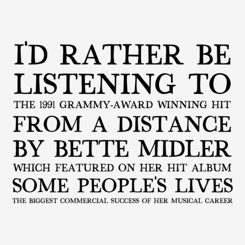 I'd Rather Be Listening To From A Distance 90s Aesthetic Design Gift Portrait Canvas Print | Artistshot