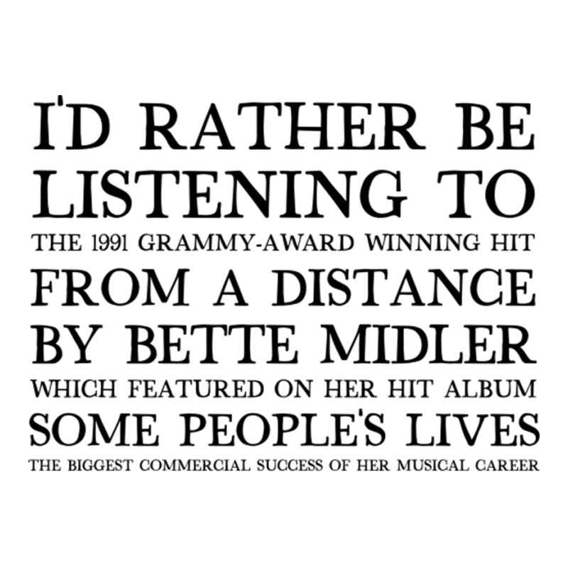 I'd Rather Be Listening To From A Distance 90s Aesthetic Design Gift Sticker | Artistshot