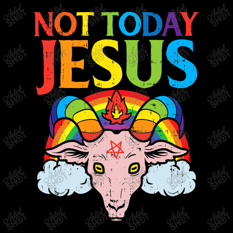 Today Not Jesus Sa.tan Goat Satanic Rainbow Sa.tanism Gift Toddler Sweatshirt by home12 | Artistshot