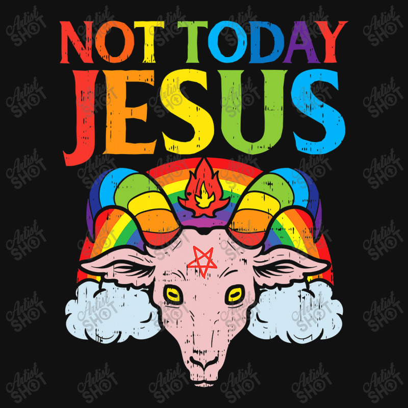 Today Not Jesus Sa.tan Goat Satanic Rainbow Sa.tanism Gift Baby Beanies by home12 | Artistshot