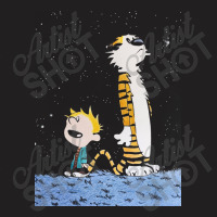 Calvin On The Galaxy T-shirt | Artistshot