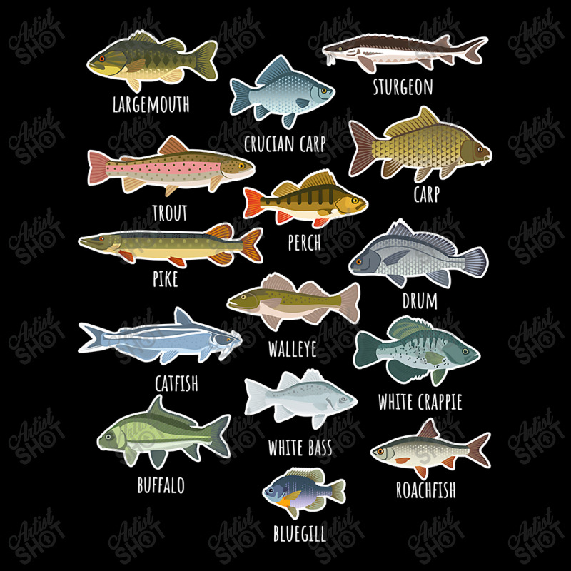 Types Of Freshwater Fish Species Fishing Youth Jogger by home12 | Artistshot