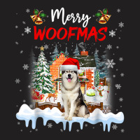 Merry Woofmas Alaskan Malamute Christmas Tree Dog Lover Xmas T Shirt T-shirt | Artistshot