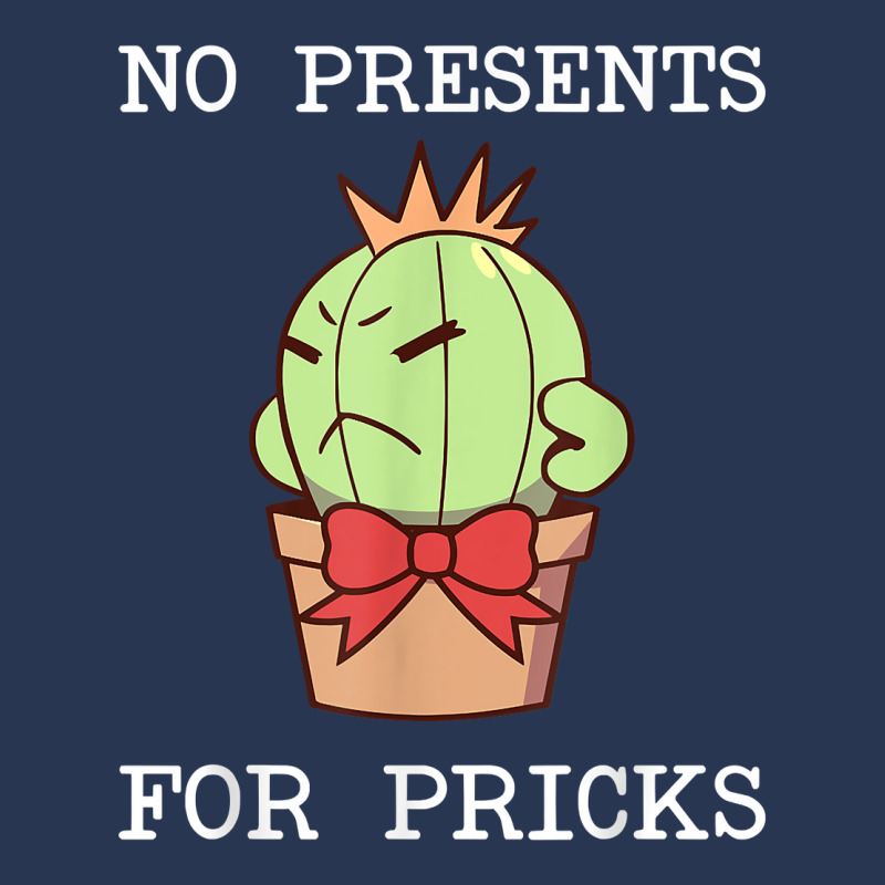 No Presents For Pricks   Funny Christmas Cactus Design T Shirt Ladies Denim Jacket by tawny4okburd | Artistshot