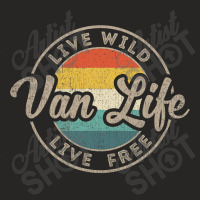 Van Life Clothing Retro Vintage Van Dwellers Vanlife Nomads Ladies Fitted T-shirt | Artistshot