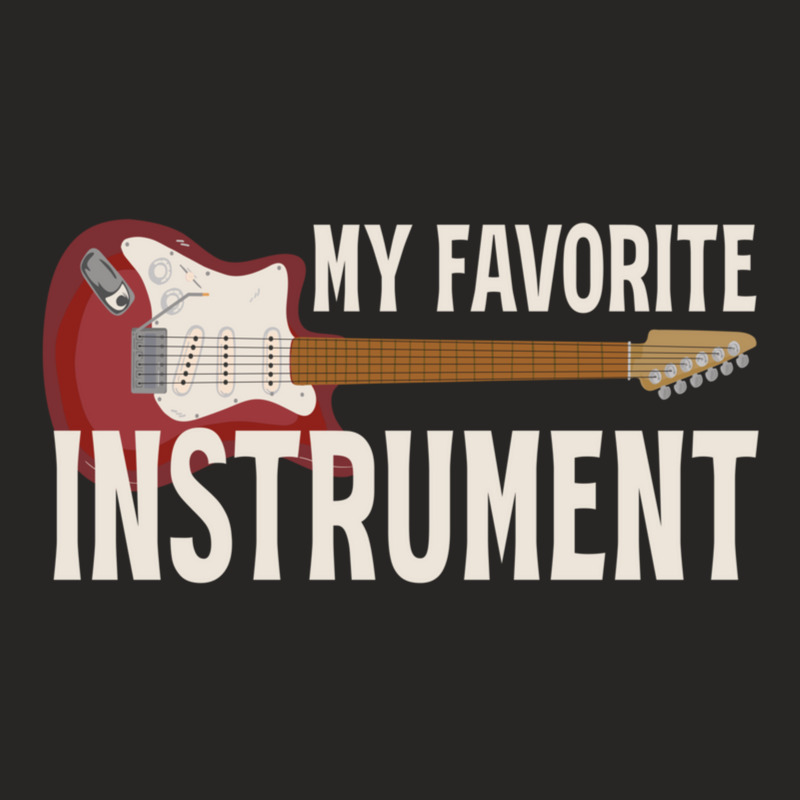 Guitar Player Rock Music Instrument Bass Guitar Ladies Fitted T-Shirt by TerriWilliams | Artistshot