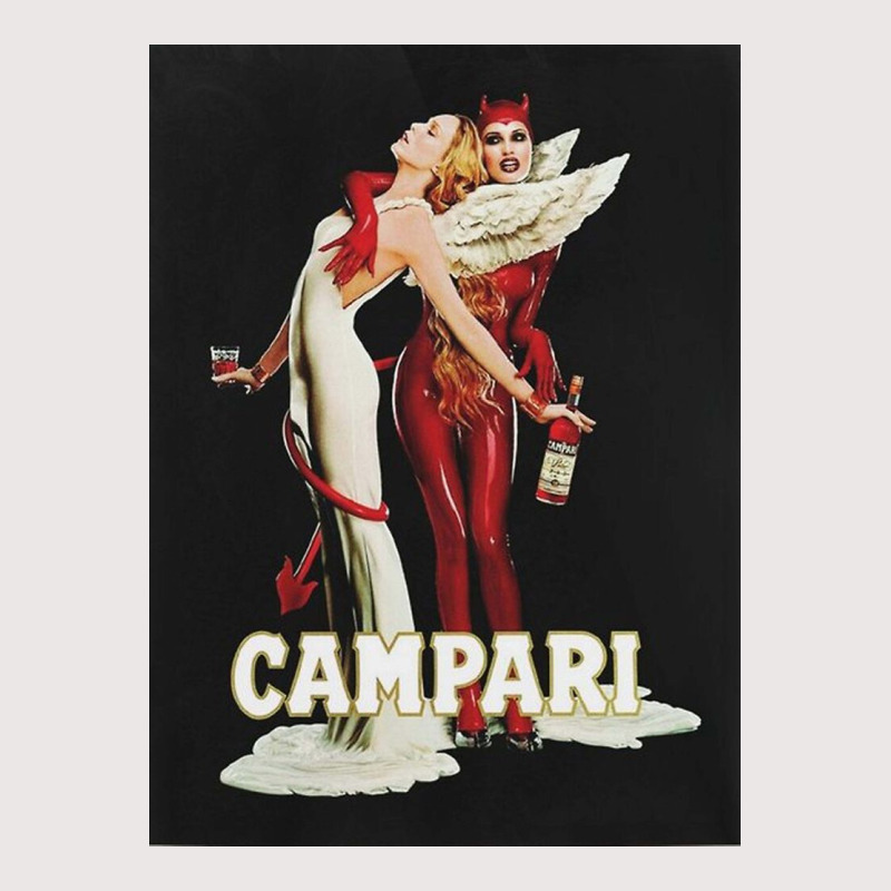 Vintage // Campari Italian Angel And Devil Pocket T-Shirt by galaxysuzza | Artistshot