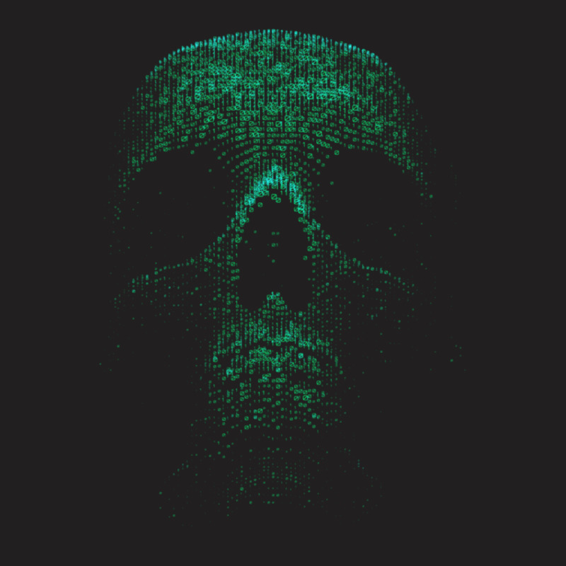 The Binary Skull T-shirt | Artistshot