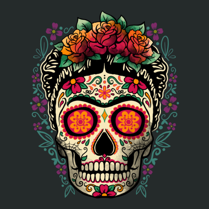 Frida Calavera Women's Triblend Scoop T-shirt by NicholetteJeanHastings | Artistshot