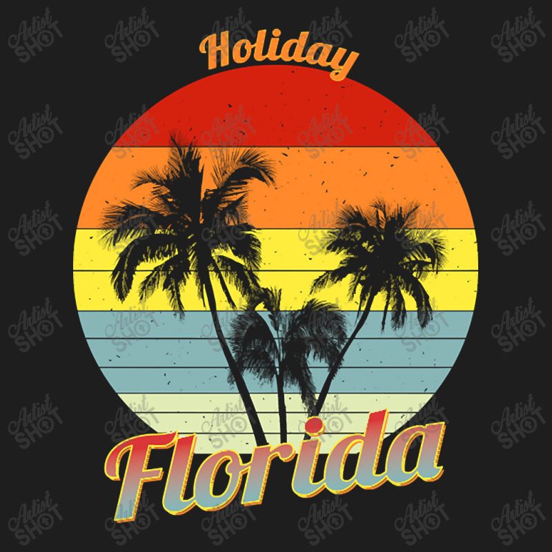 Hot Trend Holiday Florida Retro Tropical Palm Trees Vacation Classic T-shirt by Rios Arevalo | Artistshot