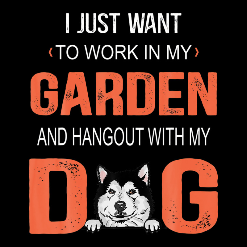 Work In My Garden And Hangout With My Dog Alaskan Malamute Men's 3/4 Sleeve Pajama Set | Artistshot