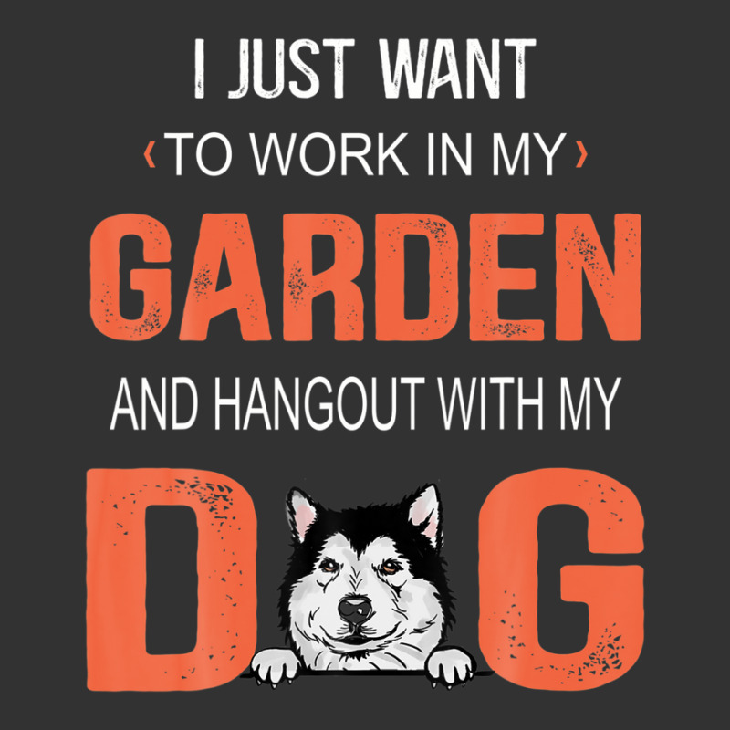 Work In My Garden And Hangout With My Dog Alaskan Malamute Baby Bodysuit | Artistshot