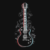 Lpstyle Electric Guitar 3d Outline Flowering Vines Graphic T-shirt | Artistshot