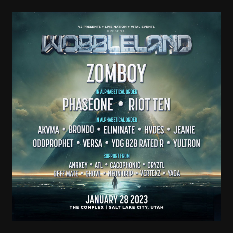 Salt Lake City Wobbleland Events Metal Print Square | Artistshot