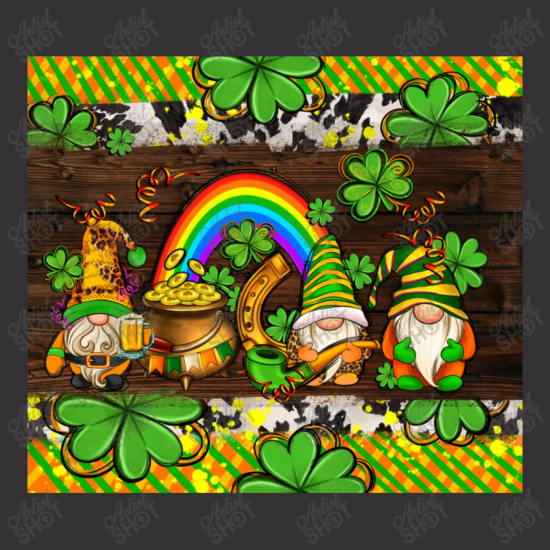Western St Patricks Gnomes Vintage Hoodie And Short Set | Artistshot