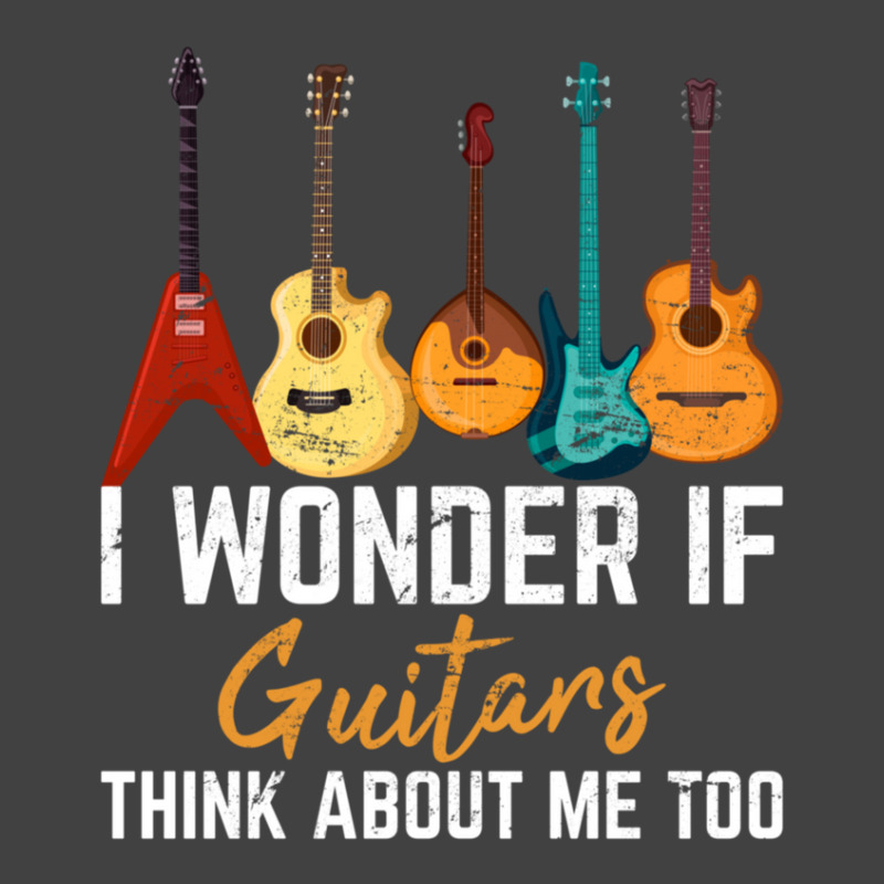 I Wonder If Guitars Think About Me Too Funny Guitar Player Vintage T-shirt | Artistshot