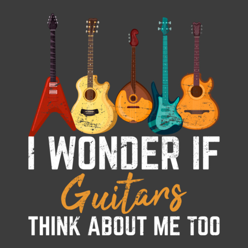 I Wonder If Guitars Think About Me Too Funny Guitar Player Men's Polo Shirt | Artistshot